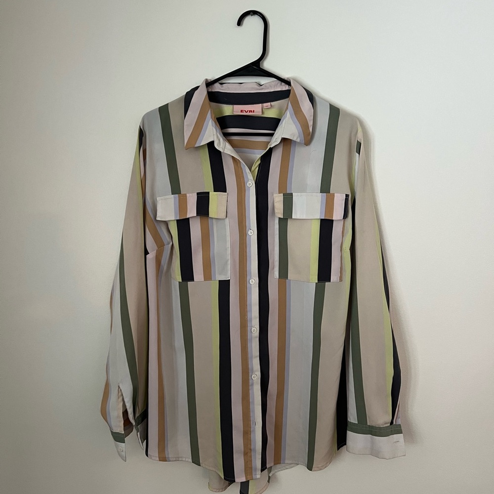 EVRI Multicolor Striped Blouse